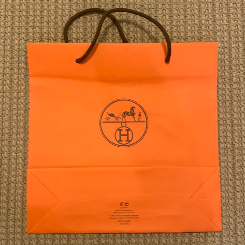 Authentic Hermes Shopping Bag